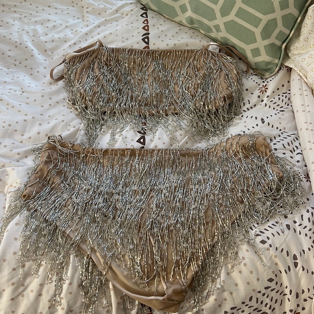 Sequin Bralette and Knickers Set
